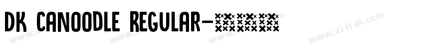 DK Canoodle Regular字体转换